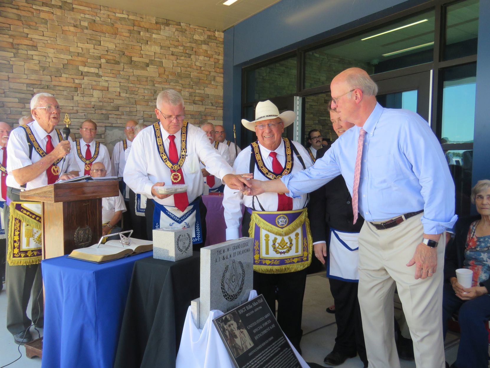 Masonic Cornerstone Ceremony